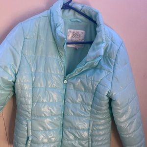 Justice Teal Puffer Jacket